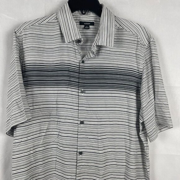 Alfani Men Short Sleeve Button-Down Shirt Size M - Picture 7 of 7